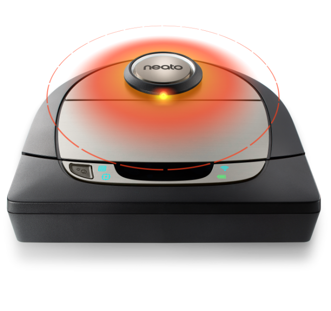A laser-guided robot vacuum